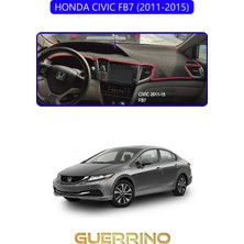 Ett Honda Cıvıc Fb7 2011-2015TORPİDO Koruma Halısı Mavi Kenar