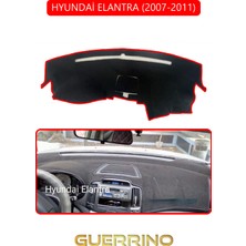 Hyundai Elantra 2007-2011TORPİDO Koruma Halısı Kırmızı Kenar