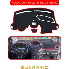 Ford Courier 2013-2020 Ekranlıtorpido Koruma Halısı Kırmızı Kenar