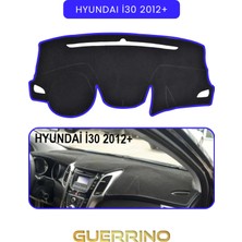 Hyundai I30 2012+TORPİDO Koruma Halısı Mavi Kenar