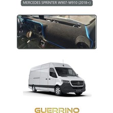 Mercedes Sprinter W907-W910 2018+TORPİDO Koruma Halısı Gri Kenar