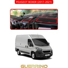 Peugeot Boxer 2017 - 2021TORPİDO Koruma Halısı Kırmızı Kenar