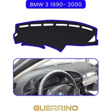 Bmw 3 1990-2000TORPİDO Koruma Halısı Mavi Kenar