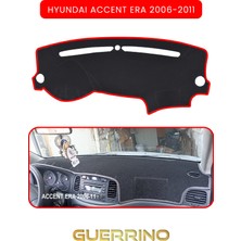 Hyundai Accent Era 2006-2011TORPİDO Koruma Halısı Kırmızı Kenar
