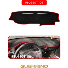 Peugeot 106 Torpido Koruma Halısı Kırmızı Kenar