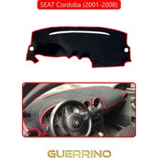 Seat Cordoba (2001-2008)TORPİDO Koruma Halısı Kırmızı Kenar