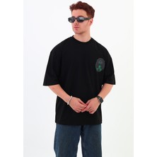 Mantova Mıghty Fall-Oversize Tişört | Sırt Baskılı – Minimal Göğüs Desenli Unisex Tshirt