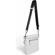 Paftalı Deri Unisex Deri Postacı Çanta – Çapraz Askılı, Çift Kilitli, Fermuarlı Bölmeli – 24x24x7 cm