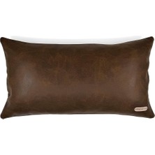 Doryan Home Flat Suni Nubuk Düz Açık Taba Antrasit Gri Açık Koyu Kahve Kiremit Dikdörtgen Kırlent Kılıfı 60X35