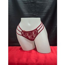 3'lü Kadın Dantel Detaylı Tanga Külot Seti | Kurdeleli | Yüksek Kalite Pamuklu Kumaş