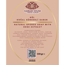 Hamam House Doğal Süngerli Sabun Gül
