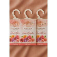 Flower Garden (Çiçek Bahçesi) Askılı Dolap ve Çekmece Kokusu 3'lü Paket