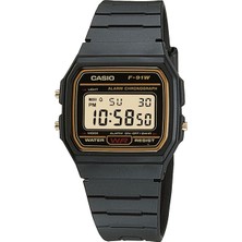 Casio F-91WG-9QDF Erkek Kol Saati Klasik Stil Renkli Normal Kalıp Tasarım