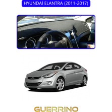 Hyundai Elantra 2011-2017TORPİDO Koruma Halısı Mavi Kenar