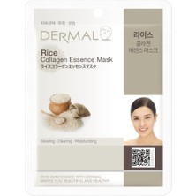 DERMAL Arındırıcı, Nemlendirici ve Ton Eşitleyici Pirinç Özlü Kollajen Maske 23 Gr