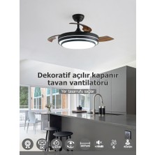 Dlc Vespero LED Tavan Vantilatörü Kumandalı 106 cm
