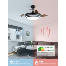 Dlc Vespero LED Tavan Vantilatörü Kumandalı 106 cm