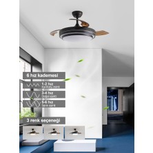 Dlc Vespero LED Tavan Vantilatörü Kumandalı 106 cm