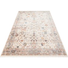 PTA 01 CREAM GREY  - PIETRA - Sıcak Renk Tonlu Etnik Desenli Yumuşak Dokulu Makine Halısı - CREAM GREY - 290*380