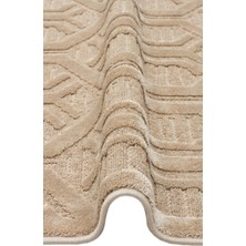 Znt 07 Latte  - Zenıth - Yüksek Alçak Dokulu Naturel Yün ve Viskon Modern Dokuma Halı