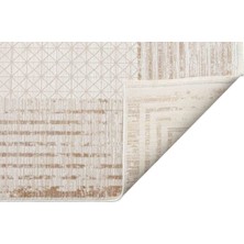 MHL 01 CREAM GOLD  - MAHAL - Art Deco Desenli Yüksek Kalite Sık Dokuma Salon Halısı - CREAM GOLD - 80*150