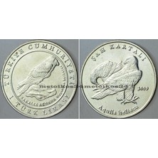 Banknoting Şah Kartalı - Sakallı Akbaba Hatıra 1 Lira 2009 Çil Kondisyon.