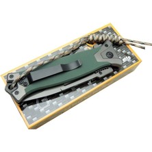 Browning 364 Haki K Çakı 22 cm - Ipli, Metal  Kauçuk Sap