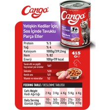 Cango Yetişkin Yaş Kedi Maması Tavuklu 415GR 12LI