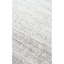 Eko Halı Rm 01 Cream Grey  - Roma - Viskon ve Polyester ile Üretilen Şık Salon Halısı