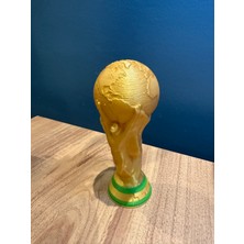 Atlas Lab Fıfa Dünya Kupası Temalı Kupa – 15 cm 3D Baskı Altın Renk Şampiyonluk Figürü (World Cup)