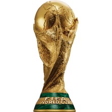 Atlas Lab Fıfa Dünya Kupası Temalı Kupa – 15 cm 3D Baskı Altın Renk Şampiyonluk Figürü (World Cup)