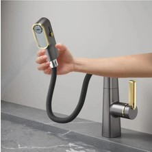 Akıllı Dijital Sıcaklık Göstergeli Spiralli Lavabo Musluğu