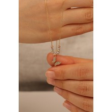 ÇGK KUYUMCULUK   Dorikalı Kelebek Altın Kolye  CGKKLY241