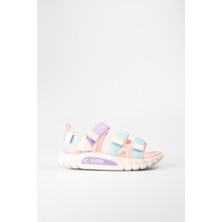 Vicco Cube Ortopedik Kız Çocuk Sandalet Hafif P.U Tekstil Malzemesi ile Konforlu Kullanım