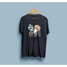 Oversize Freud Kalp Tasarım Unisex T-Shirt