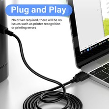 1.5 Metre Yüksek Hızlı USB Tip A B Için 2.0 1.5m Kablo Canon Brother Hp Epson Yazıcı Etiket Tarayıcı Elektronik Piyano Organ Kare Adaptörü