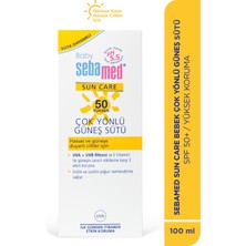Sebamed Baby SPF 50 UVA - UVB Filtresi ve E Vitamini Etkili Çok Yonlu Koruyucu Çocuk Güneş Sütü 100 ml
