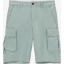 Timberland Brooklıne Twill Cargo Short Yeşil Normal Bel Rahat Düz Erkek Kargo Şort