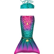 Kuaki Mermaids Deniz Kızı 2'li Takım Bikini Kostüm Seti Star