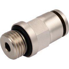 IPCTG12-02 Pnömatik Metal Düz Rakor 1/4 - 12 (5'li Paket)