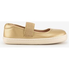 Smart Walker Mary Jane Altın Yıldız Barefoot Kız Babet Ayakkabı