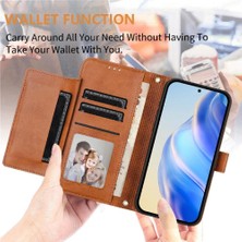 YH Mall Realme 14 5g Fermuar Pu Deri Manyetik Kart Tutucu Için Flip Case (Yurt Dışından)