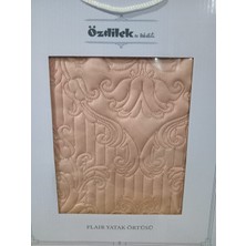 Özdilek Flair Tek Kişilik Kadife Yatak Örtüsü 180X230 cm Pudra