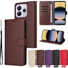 Manyi Mall Xiaomi Redmi Note 14 4g Kablosuz Şarj Cüzdan Crad Yuvası Için Flip Case (Yurt Dışından)