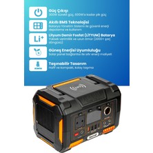 Electroll 300w 285wh Akıllı Bms Lityum Güneş Enerjili Taşınabilir Güç Depolama İstasyonu
