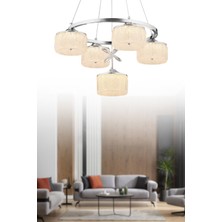 ESSLİGHT CANDY 5 Lİ ŞEKER CAMLI LED AVİZE 3 RENK IŞIK MODLU (BEYAZ SARI GÜN IŞIĞI) SALON MUTFAK YATAK ODASI GENÇ ODASI OFİS