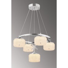 ESSLİGHT CANDY 5 Lİ ŞEKER CAMLI LED AVİZE 3 RENK IŞIK MODLU (BEYAZ SARI GÜN IŞIĞI) SALON MUTFAK YATAK ODASI GENÇ ODASI OFİS