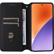 YH Mall Xiaomi 15 Kart Yuvaları Tutucu Pu Deri 3D Desen Manyetik Için Flip Case (Yurt Dışından)