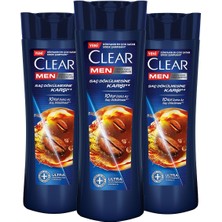 Clear Men Kepeğe Karşı Etkili Şampuan  350 ml X3