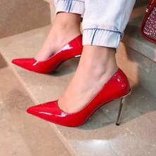 Kırmızı Rugan Stiletto